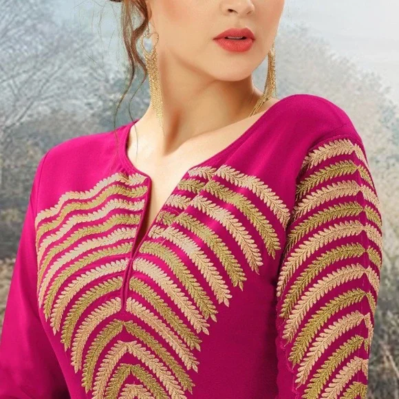 Akira Dark Pink Kurti /kurta - Picture 4 of 7